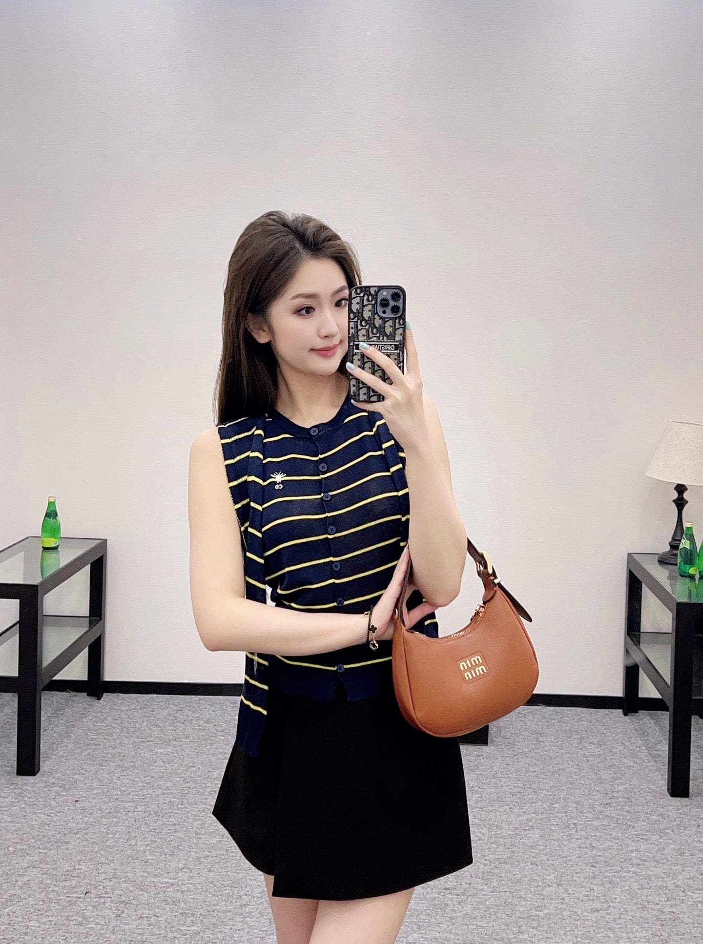 D 25 Shawl two-piece knitted top