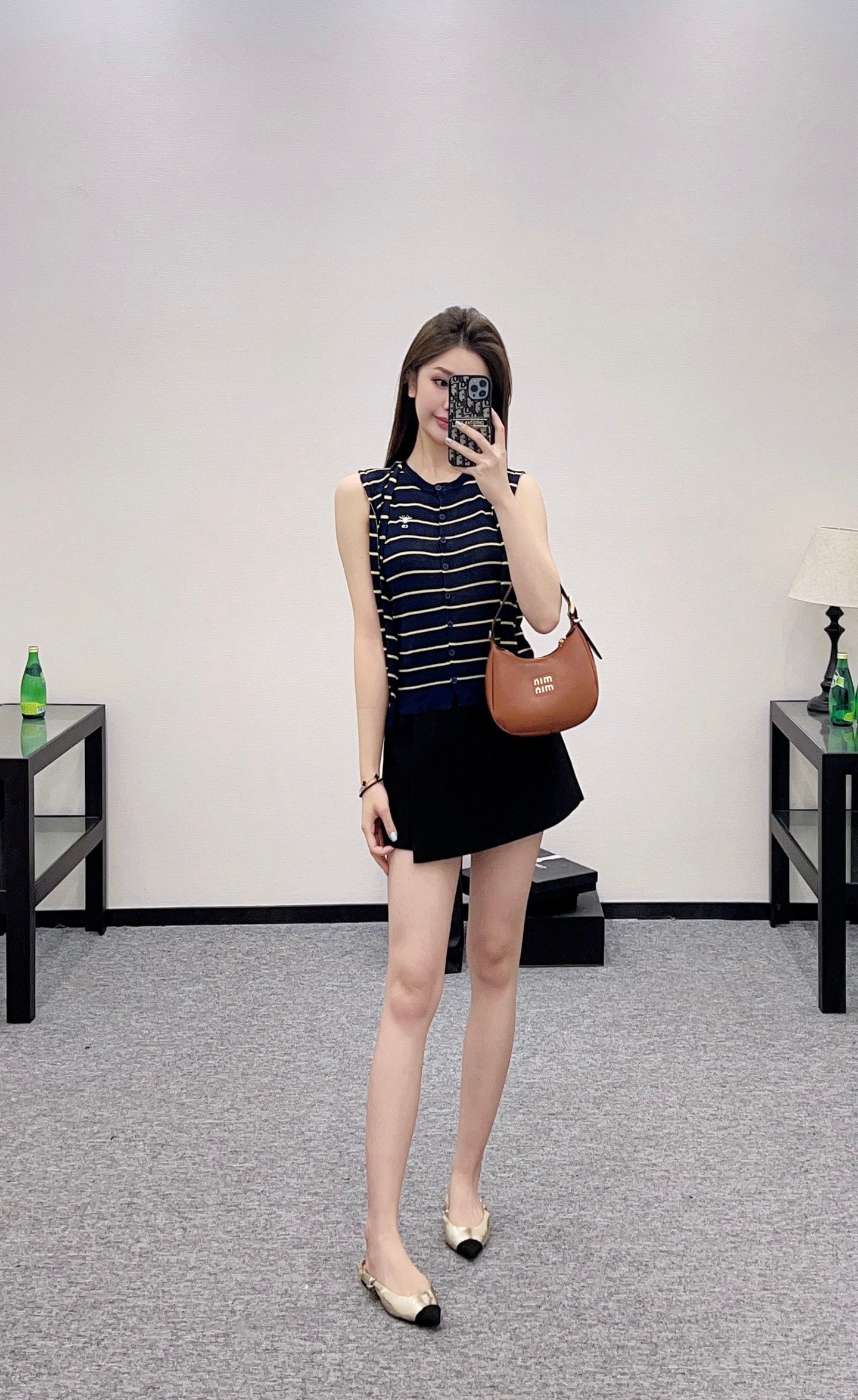 D 25 Shawl two-piece knitted top