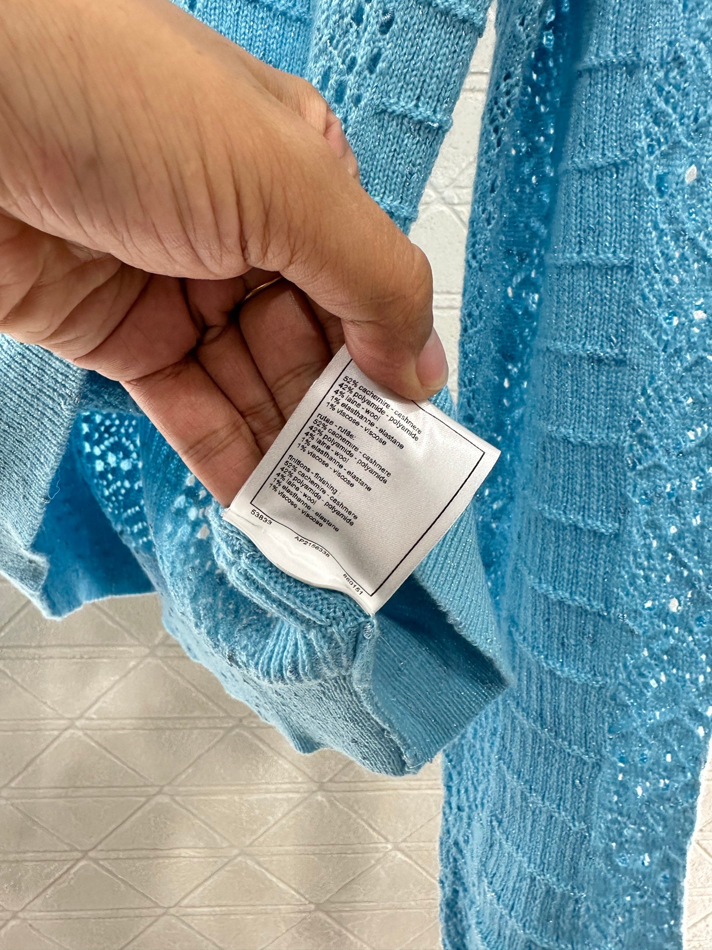 C 25 Lace hollow knitted cardigan