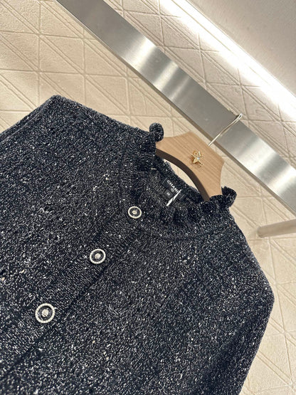 C 25 Lace hollow knitted cardigan