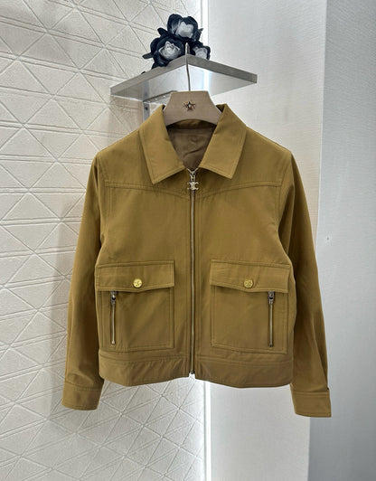 CE 2025  Vintage Lapel Jacket and Half Skirt Suit