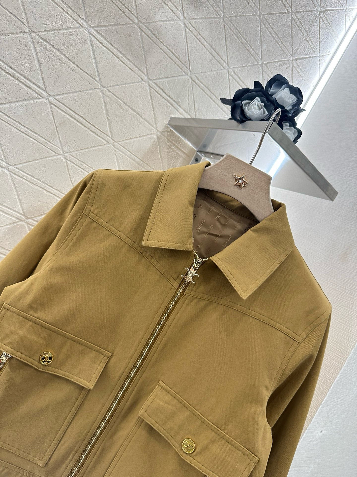 CE 2025  Vintage Lapel Jacket and Half Skirt Suit