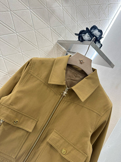 CE 2025  Vintage Lapel Jacket and Half Skirt Suit