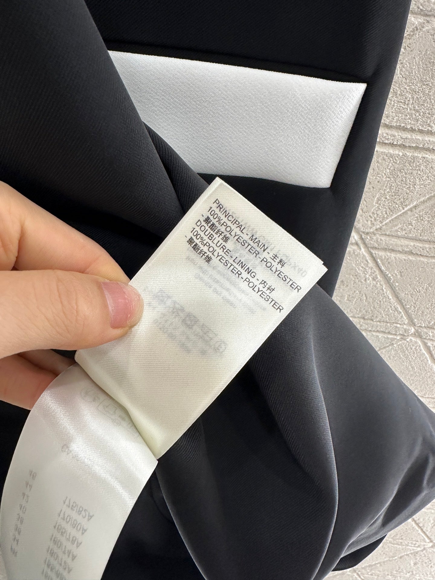 L 25 New Lapel contrast dress