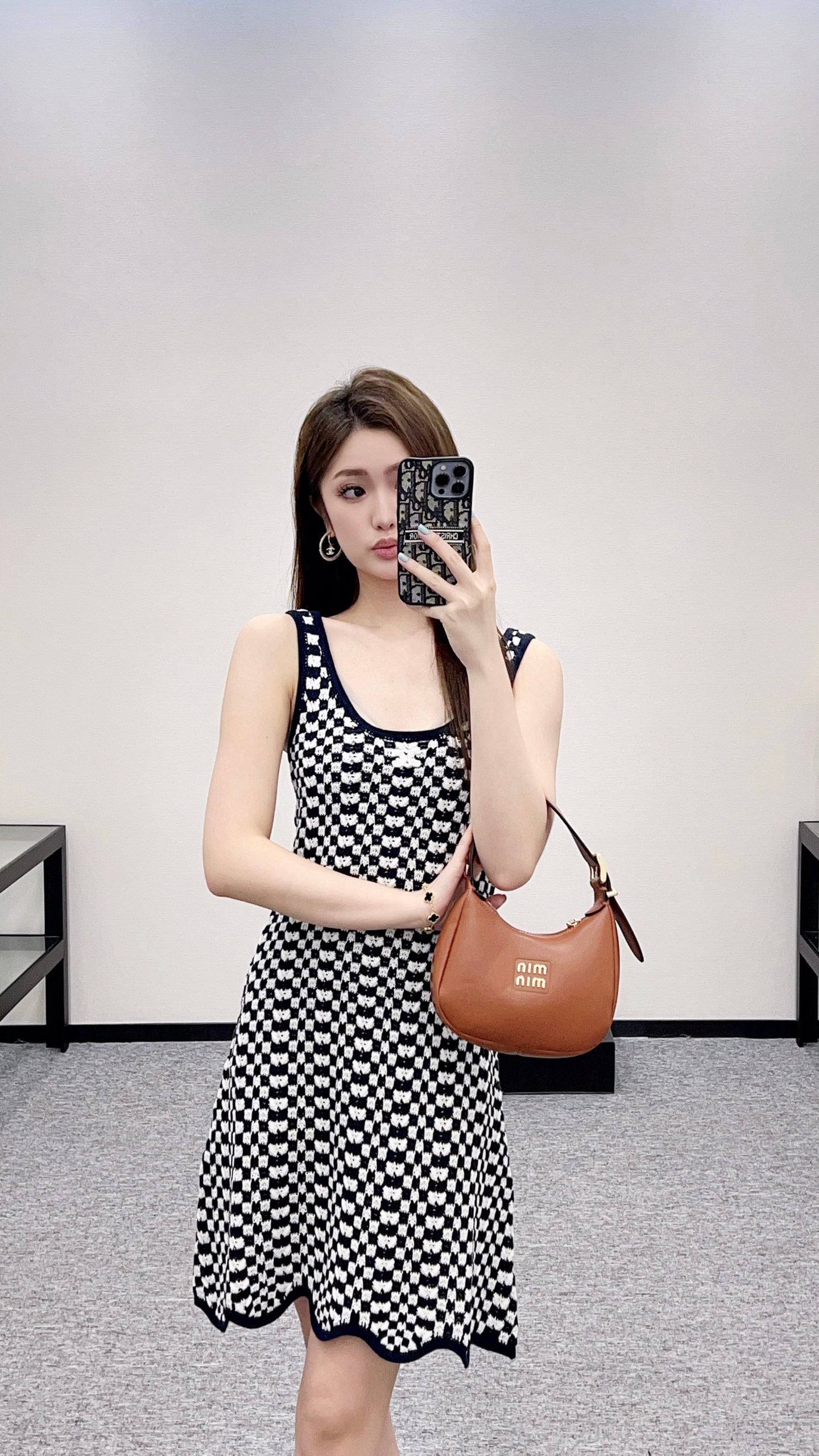 CE 25 Slim knitted vest skirt