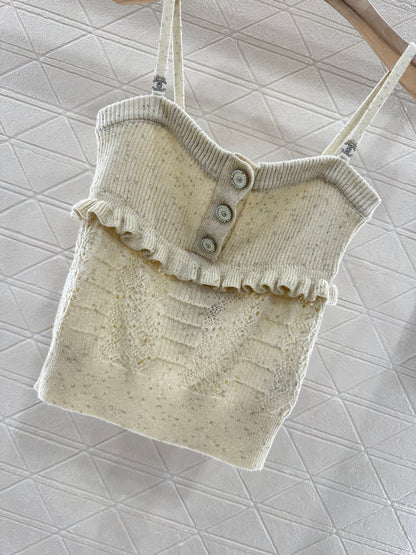 C 25 Knitted layered lace sling