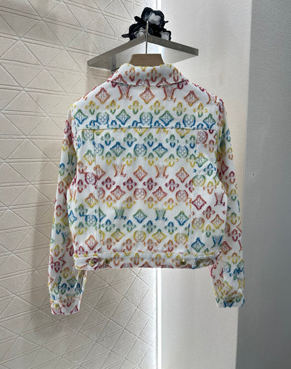 L 24 Jacquard denim jacket and skirt set