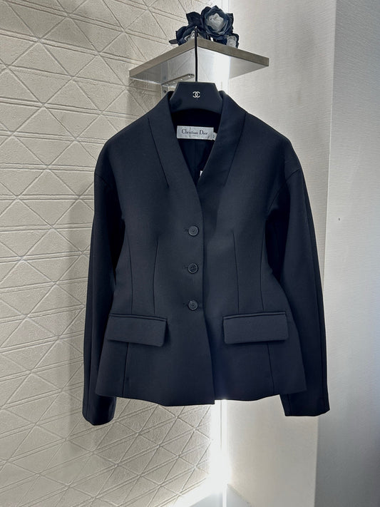 D 25 Silk-blend long-sleeved oversized coat