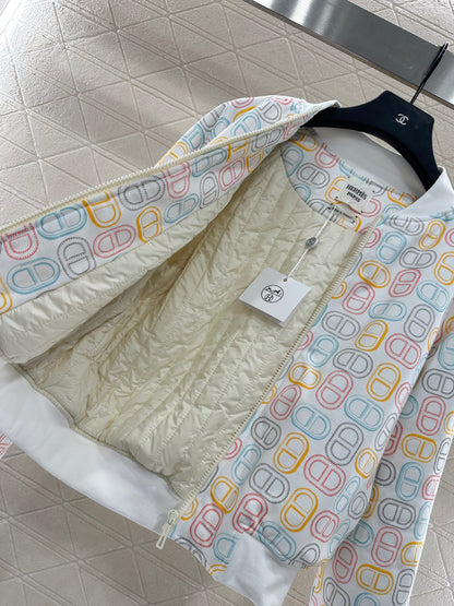H 25 Printed Cotton Jacket
