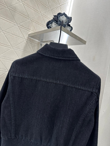 F 25 Retro Denim Jacket and Pants Set