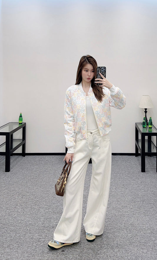 H 25 Printed Cotton Jacket