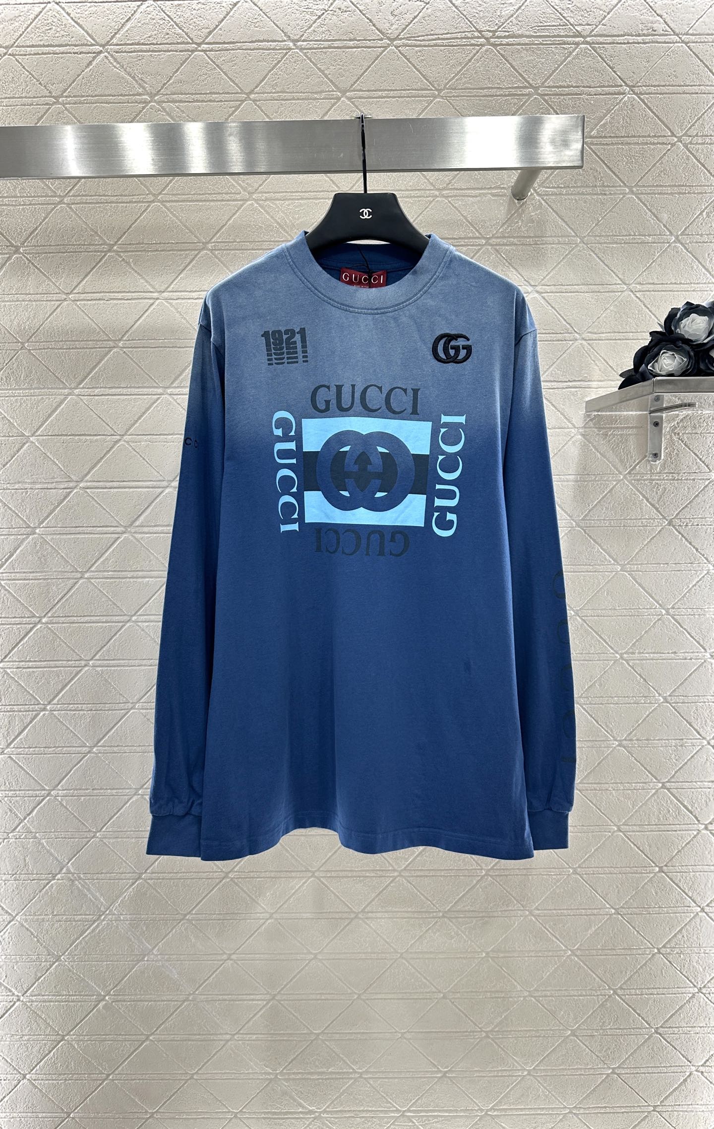 G 25 Heavy work Washed gradient long sleeves