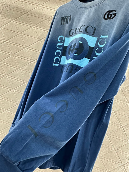 G 25 Heavy work Washed gradient long sleeves