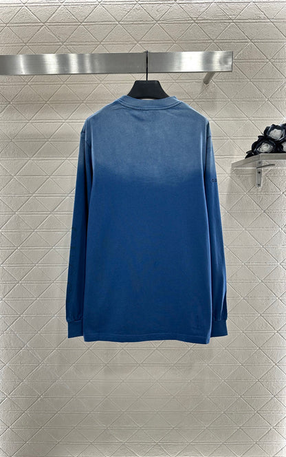 G 25 Heavy work Washed gradient long sleeves