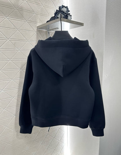 L 25 Hooded silk scarf sweatshirt skirt set