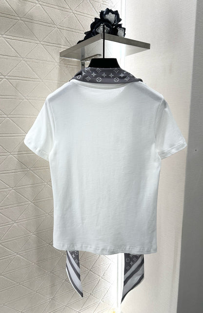 L 25 Round neck silk scarf chain𝑇𝑒𝑒