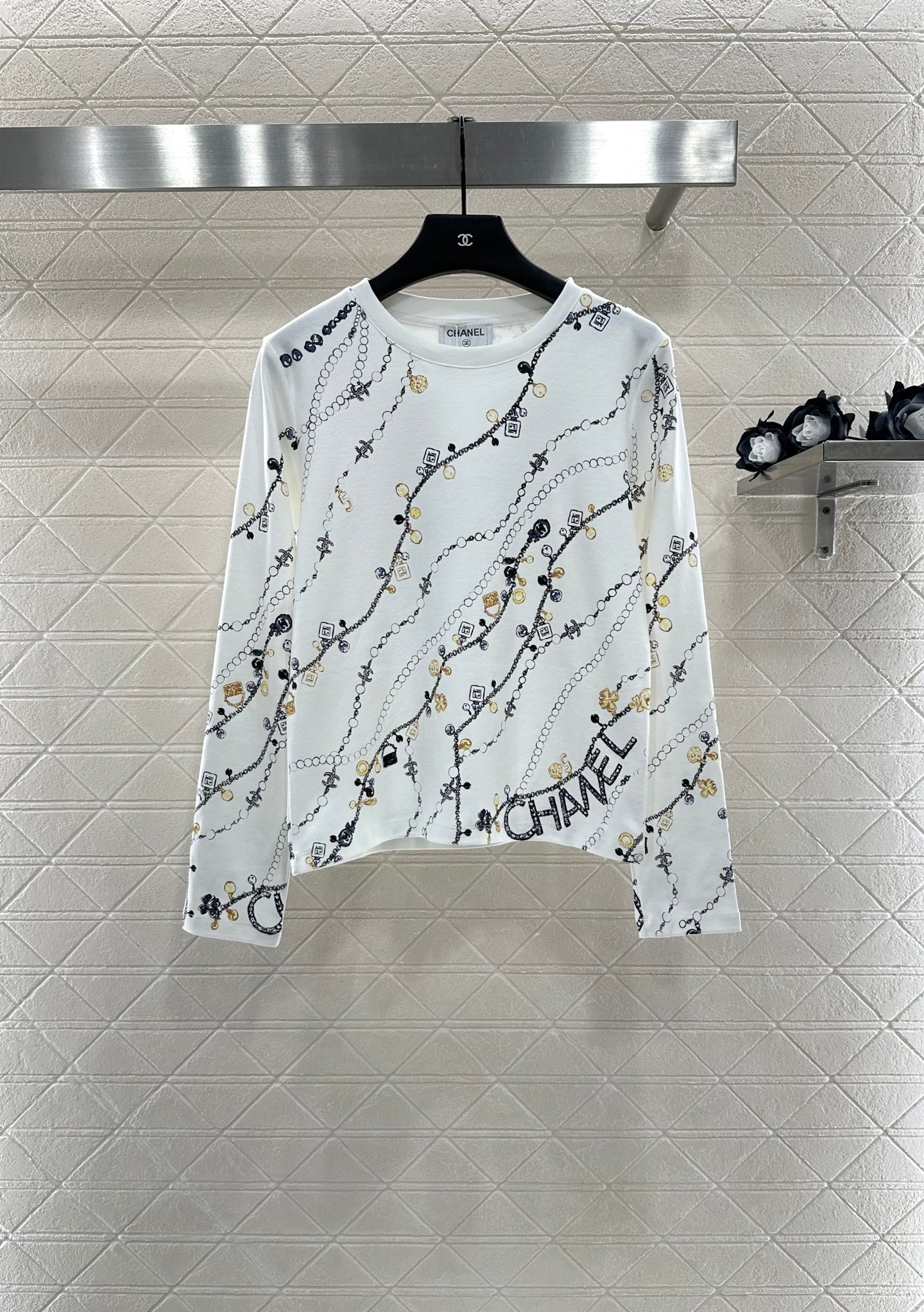 C 25 Printed Crew Neck Long Sleeve