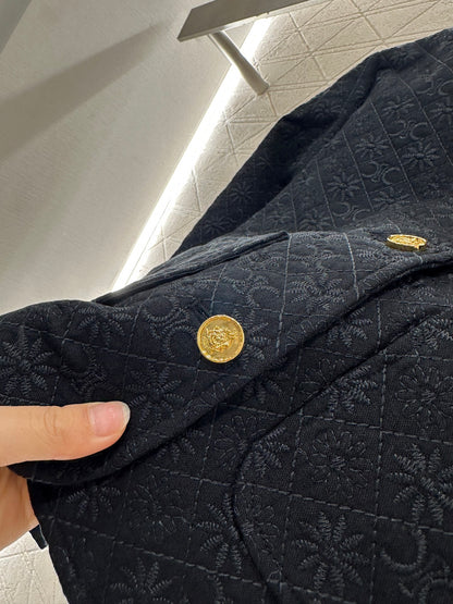 Doudoune jacquard à col rond Ce 25fw 