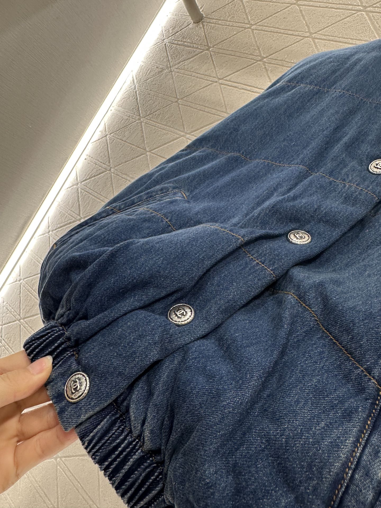 C 25fw Denim Down Jacket