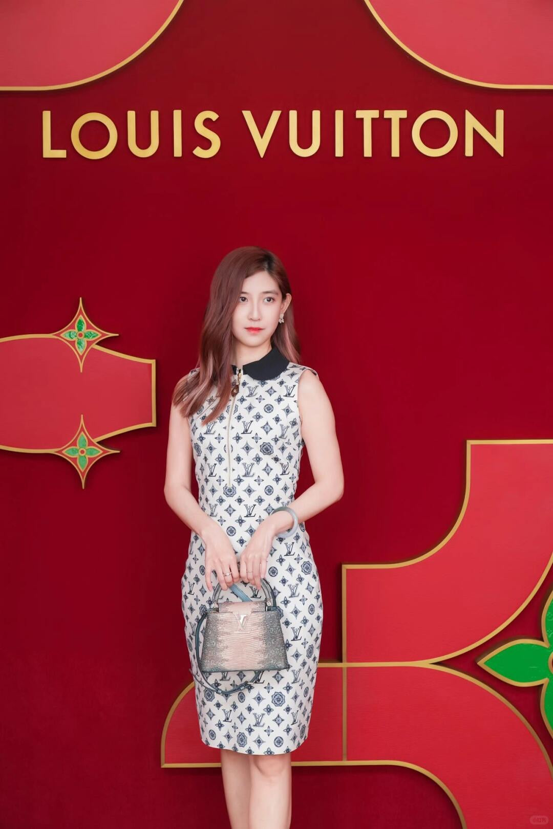 L 25Ss Spring and Summer New Classic Full Printed Old Flower Dress