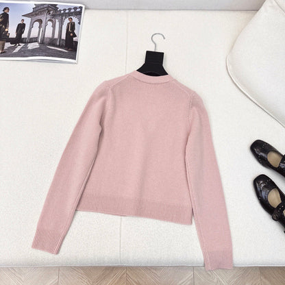 D 25Ss Early Fall New Pearl-Button Wool Knit Cardigan + Vest