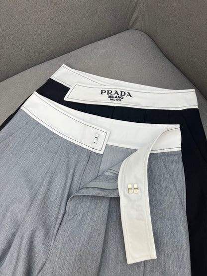 P  2025 New wide-legged suit pants