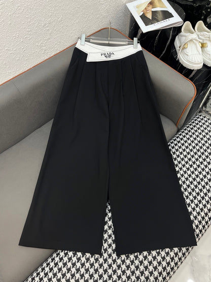 P  2025 New wide-legged suit pants