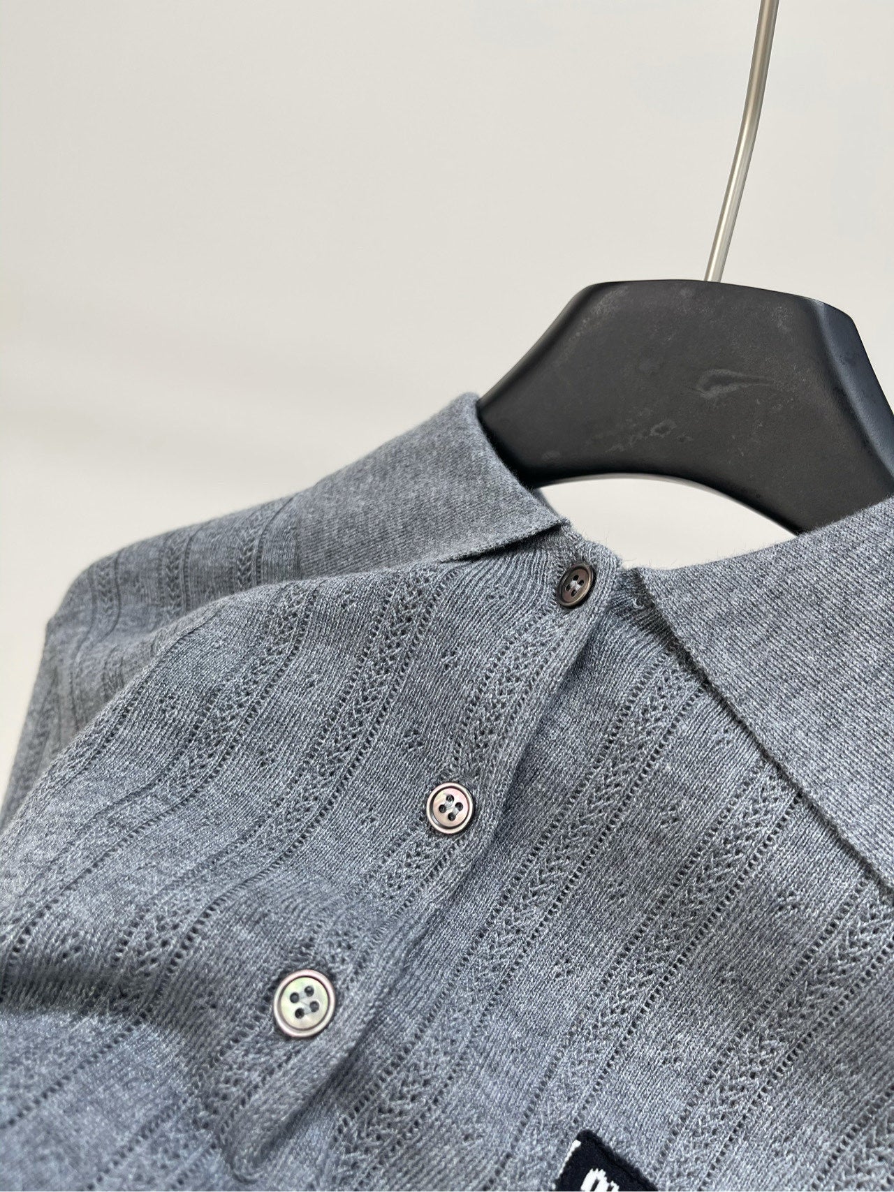 M 25Ss early spring new letters logo short-sleeved knit polo shirt