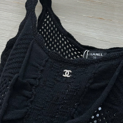 C 25 new spring and summer lace design wispy hollow crochet knit small camisole!