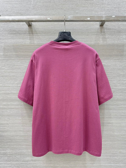 CE 25 Spring and Summer new style, childlike graffiti print round neck short-sleeved T-shirt!