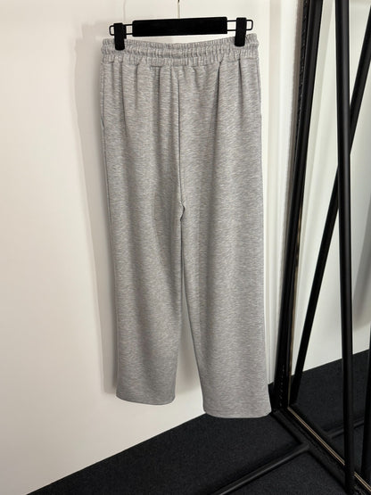 LO 25 New Logo Embroidery Long Sleeve Pullover Sweatshirt + Casual Long Pants Sports Suit