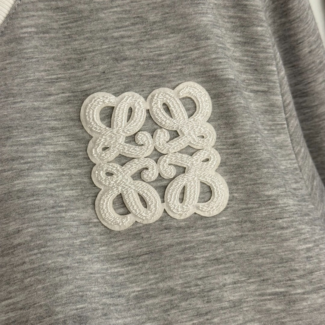 LO 25 New Logo Embroidery Long Sleeve Pullover Sweatshirt + Casual Long Pants Sports Suit