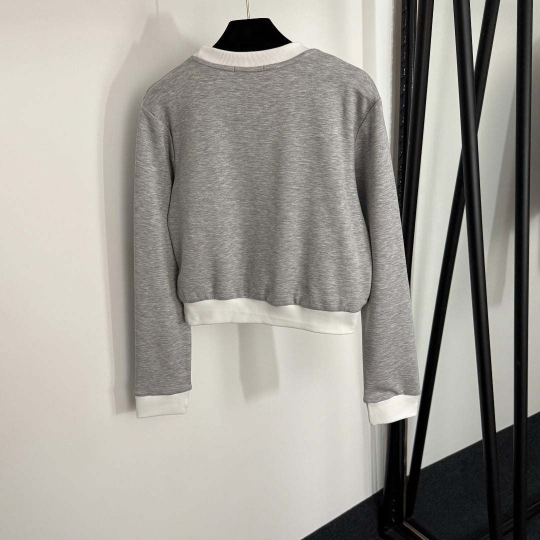 LO 25 New Logo Embroidery Long Sleeve Pullover Sweatshirt + Casual Long Pants Sports Suit