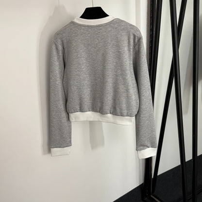 LO 25 New Logo Embroidery Long Sleeve Pullover Sweatshirt + Casual Long Pants Sports Suit