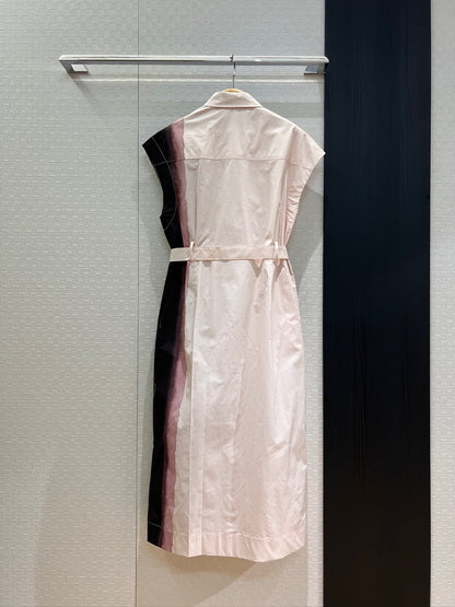 D 25 New 🌸 Early Fall Collection Chinese Cherry Blossom Ink Print Flip Neck Dresses