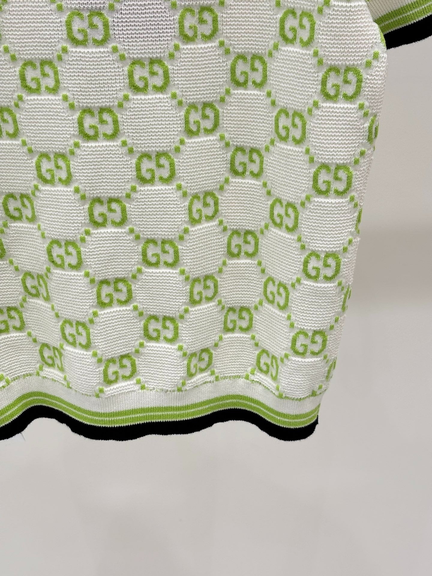 G 25 Frühen Frühling Neue Applizierte All-over-Print Casual Strick Kurzarm 