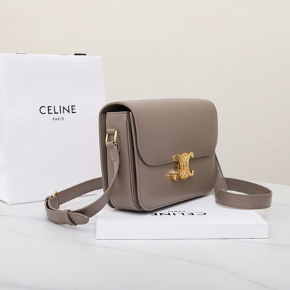 CE 25 Cowhide gold buckle  shoulder bag