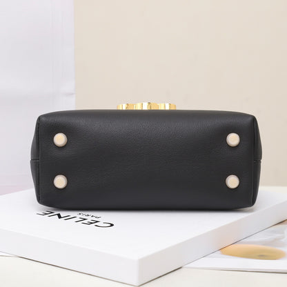 CE 25 Cowhide gold buckle  shoulder bag
