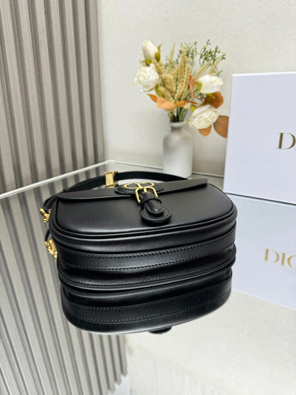 D 25 Boobby Medium Black Handbag Shoulder Bag