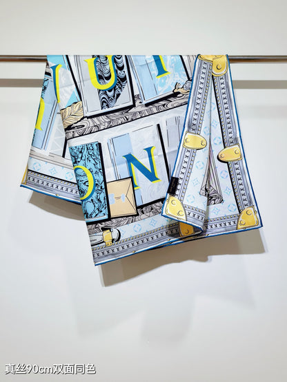 L 25 Twill Silk Scarf