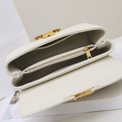 CE 25 Cowhide gold buckle  shoulder bag