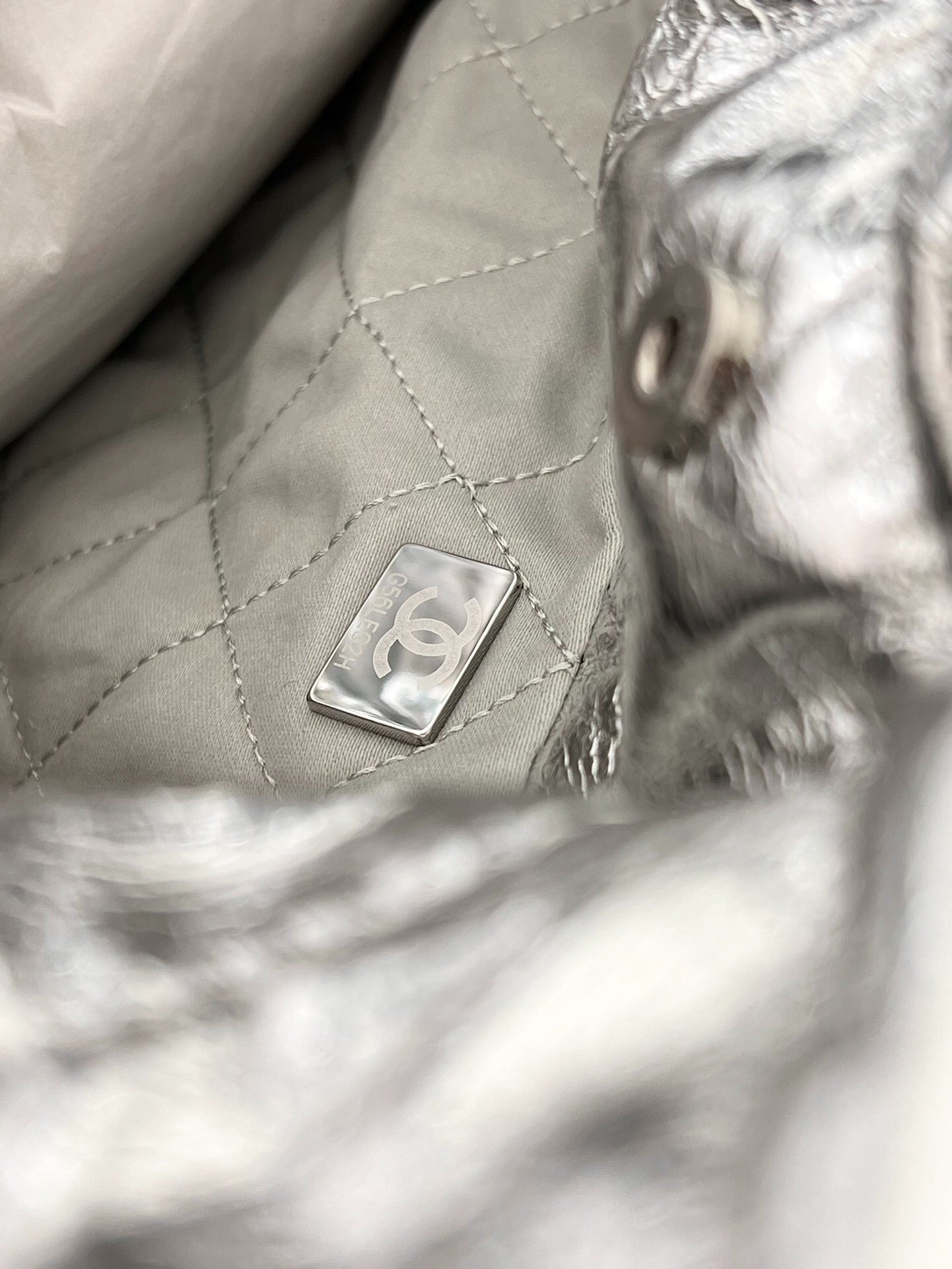 C 22 Organizer Bag Classic Chain Silver Bag
