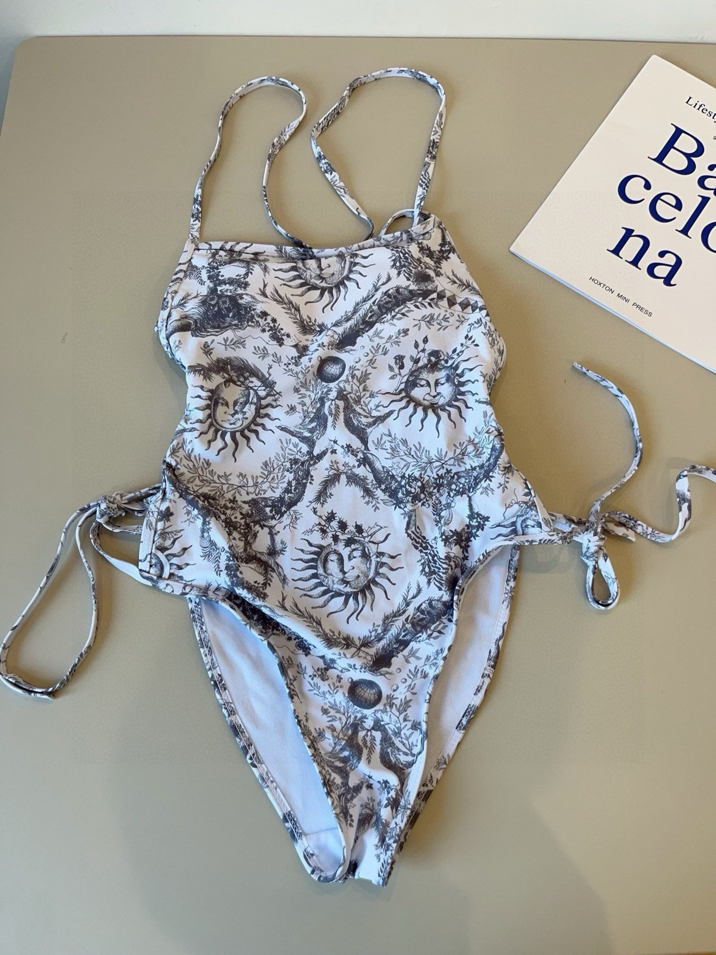 D 25 Sun Print One Piece Swimsuit