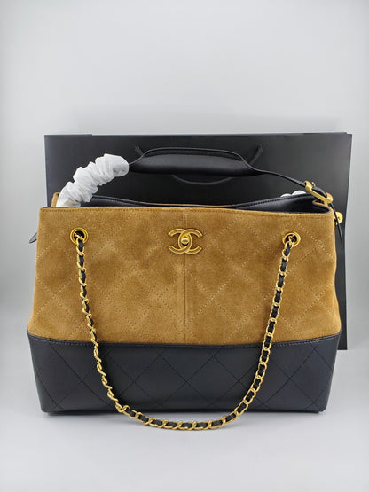 C 25A New Suede Diamond Tote Shopping Bag