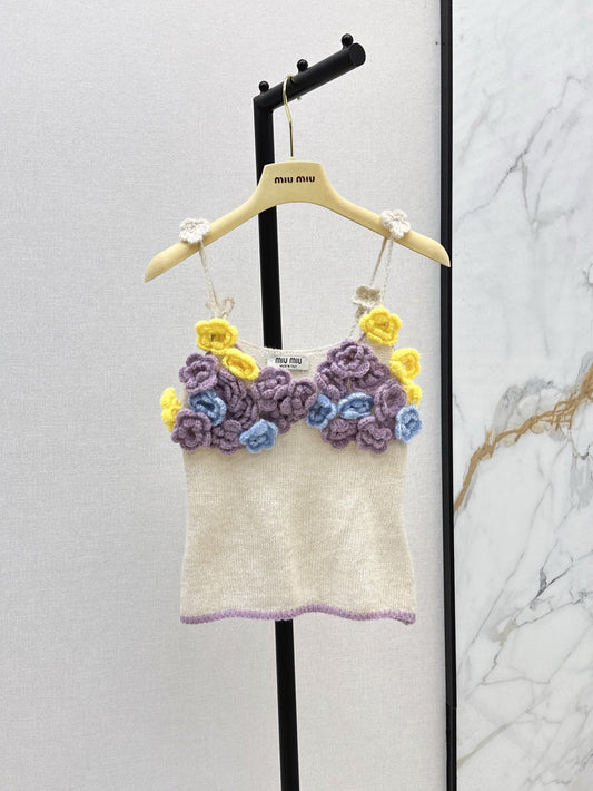 M 25 New three-dimensional handmade flower decorative suspenders