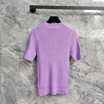 P 25 Purple New Knit Short Sleeve