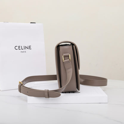 CE 25 Cowhide gold buckle  shoulder bag