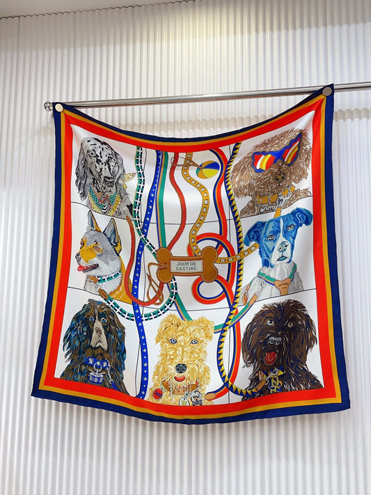 H 25 Twill Silk Scarf