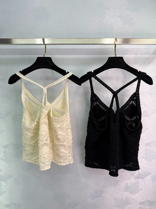 c 25 spring/summer new lattice texture suspenders