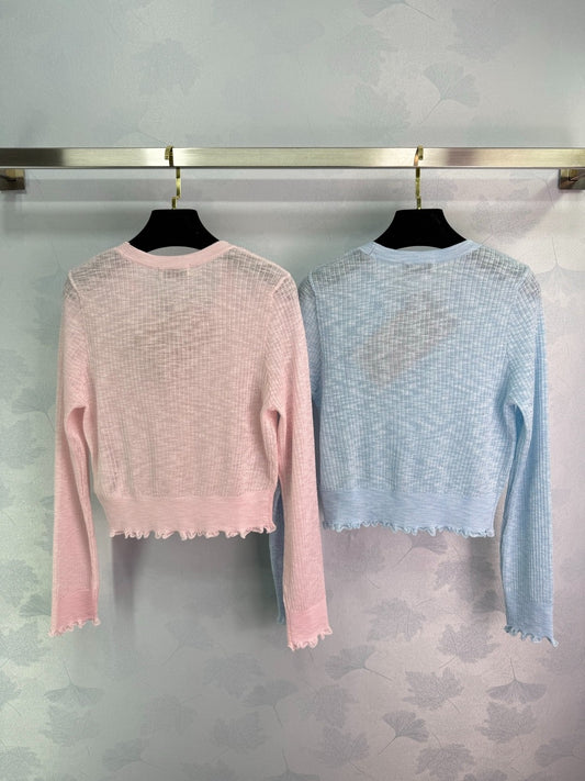 M 25 Short Thin Small Cardigan Long Sleeve